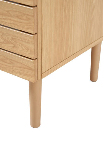Aubert Thick Linear Slat Modern Farmhouse 2-Shelf Bath Vanity Cabinet Only (Sink Basin not Included)